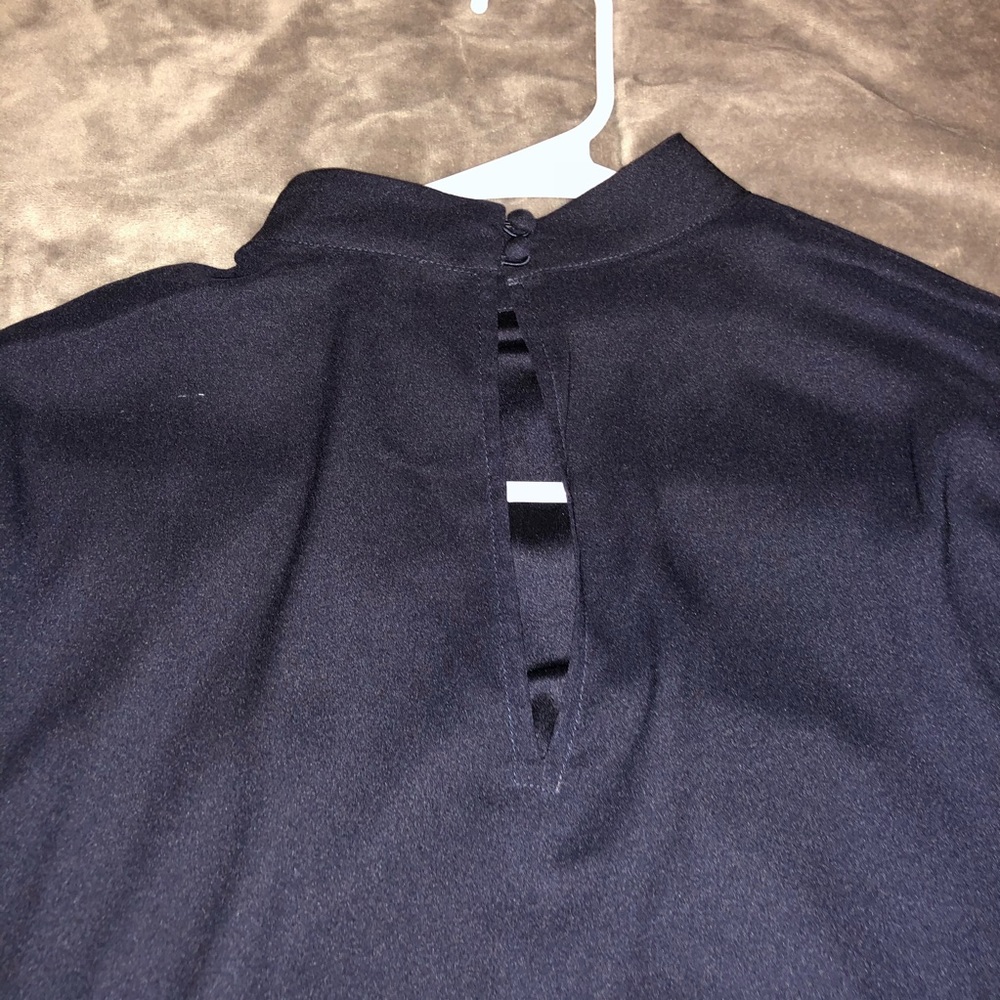 Ann Taylor Navy Blouse